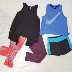 Nike Yogalicious Izumi Tank Top Shorts And Leggings Set Mostly All Size S